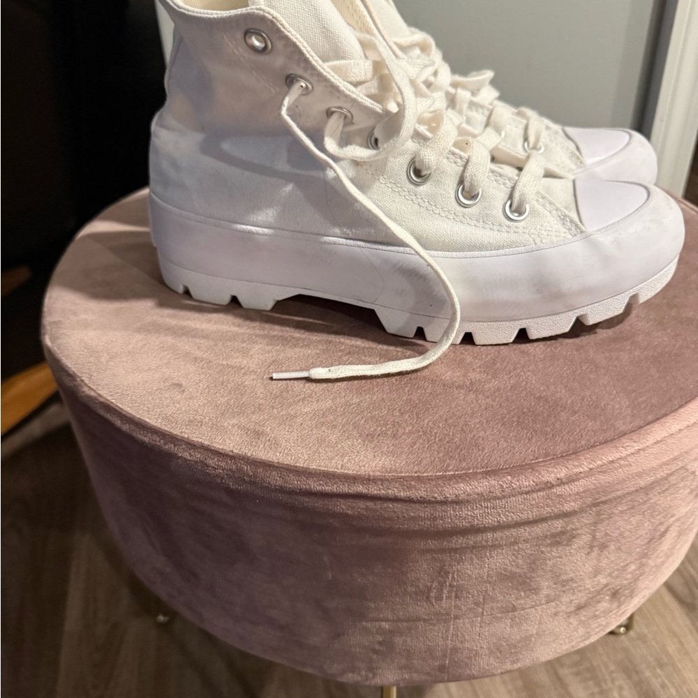 Converse Women's All Star White High-Top Sneakers - Picture 3 of 3